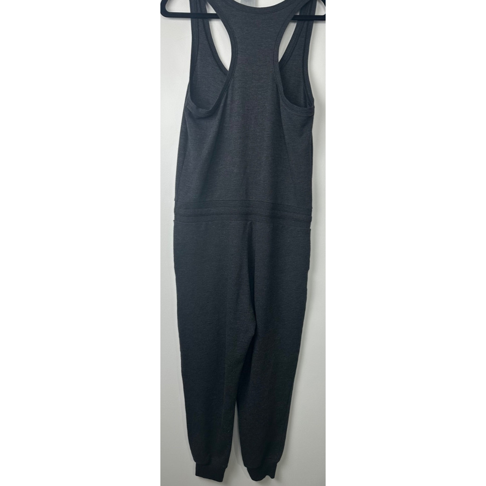 Aerie Gray Tank Top Drawstring Jumpsuit Jogger Sweatsuit Size M Soft A32 - Picture 4 of 8